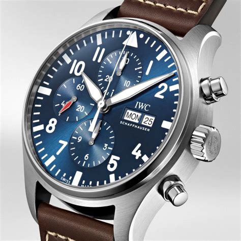 iwc 3777 rg case blue dial brown|Pilot’s Watch Chronograph Edition “Le Petit Prince”.